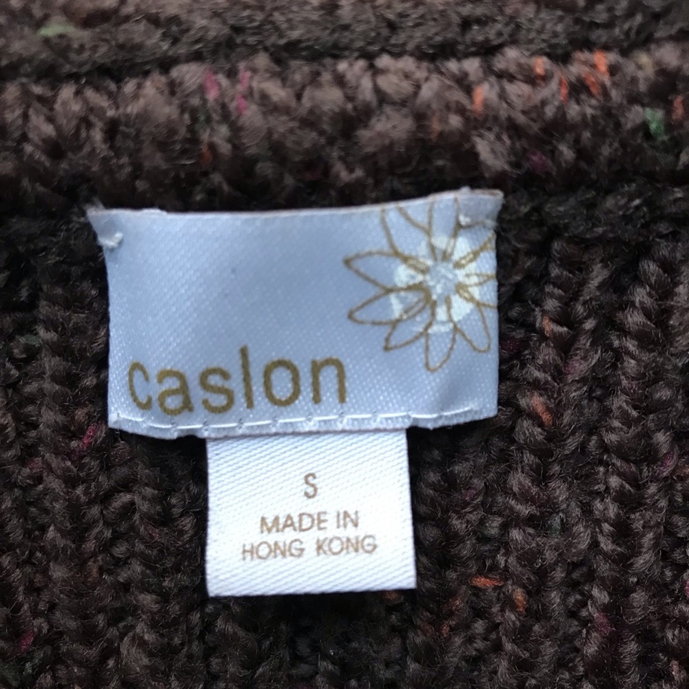 Nordstrom Caslon Dark Brown Cardigan - Picture 4 of 10